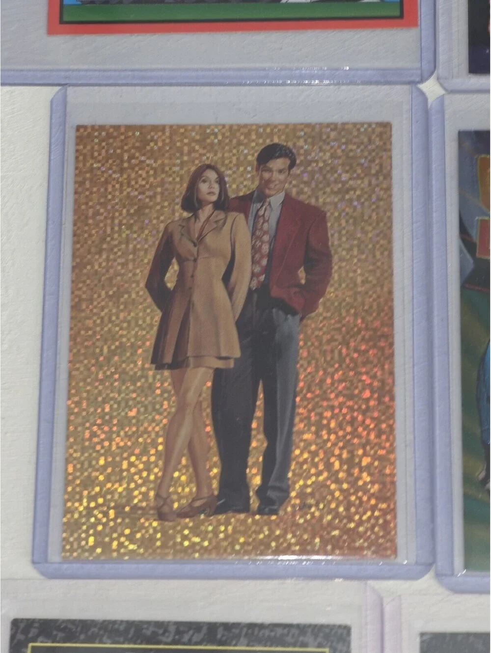 Giant 30 Card Lot Death Of Superman Gold Foil Inserts Holos Fleer Brilliants DC